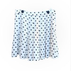 Reformation | Portia Polka Dot Pleated Skirt Size 6